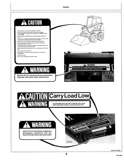 JOHN DEERE 60 (SERIES)  FORESTRY Skid Steers OPERATOR MANUAL - OMM77702