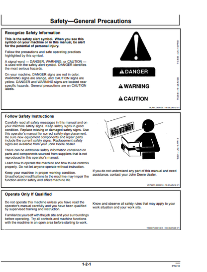 OPERATOR MANUAL - JOHN DEERE 655CII,755CII (C SERIES II)  Construction Crawler Loader OMT201669