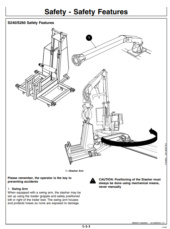 JOHN DEERES 608L (608 SERIES) FORESTRY Tracked Harvesters OPERATOR MANUAL - OMF381273_