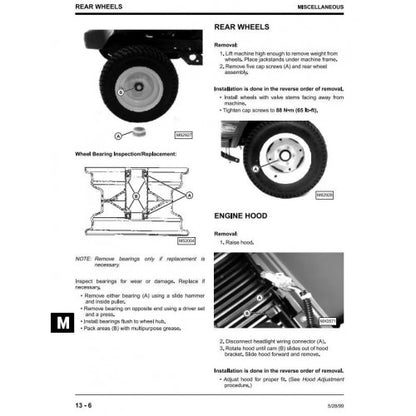 TECHNICAL SERVICE MANUAL -  JOHN DEERE 325, 345, 335 LAWN AND GARDEN TRACTORS TM1760 