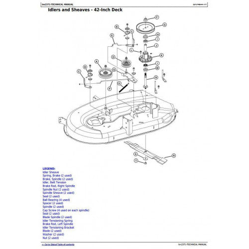 TECHNICAL SERVICE MANUAL - JOHN DEERE LA100, LA110, LA120, LA130, LA140, LA150 RIDING LAWN TRACTORS TM2371 