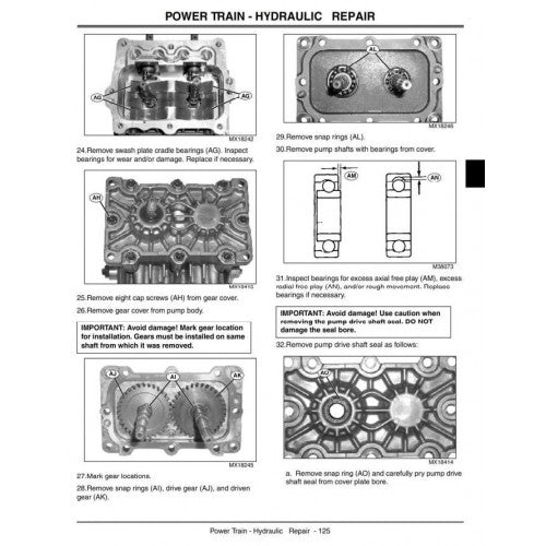 DIAGNOSTIC, REPAIR TECHNICAL SERVICE MANUAL -  JOHN DEERE COMMERCIAL WALK-BEHIND MOWERS MODELS 7H17, 7H19 TM2133