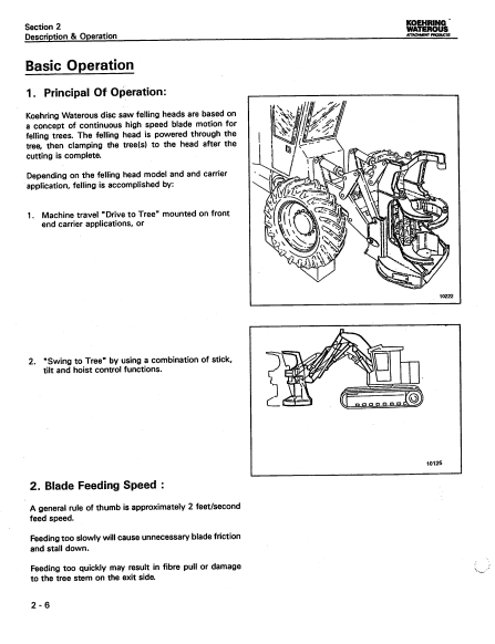 F276729 - JOHN DEERE 18 INCH (INCH SERIES) Forestry Dtt Disc Saw Felling Head OPERATOR MANUAL