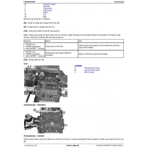 COMPONENT TECHNICAL MANUAL - JOHN DEERE PUNE WORKS / 9X3 SYNCSHUTTLE TRANSMISSION CTM900419 