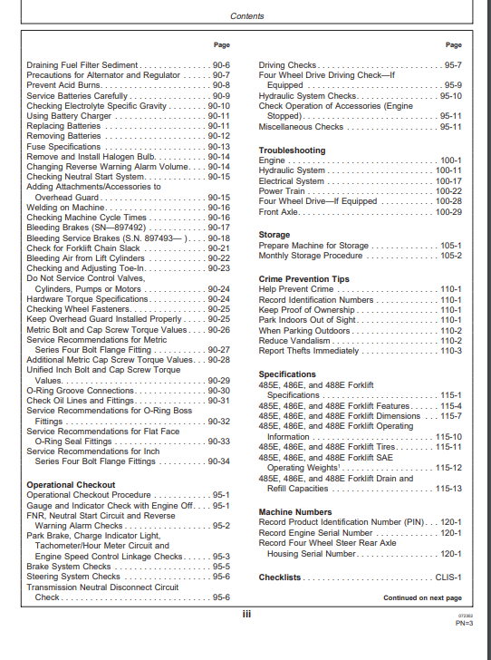 JOHN DEERE LX230 (LX SERIES) Hitachi Loaders OPERATOR MANUAL - OMT196108