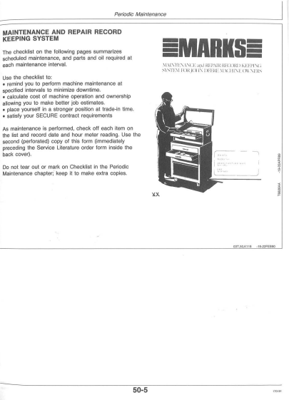 OMT135095 - JOHN DEERE 315D (D SERIES) Construction Backhoes OPERATOR MANUAL