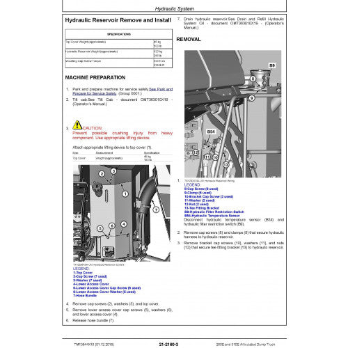 REPAIR TECHNICAL MANUAL-JOHN DEERE 260E ARTICULATED DUMP TRUCK (SN. D677827-) (TM13844X19)