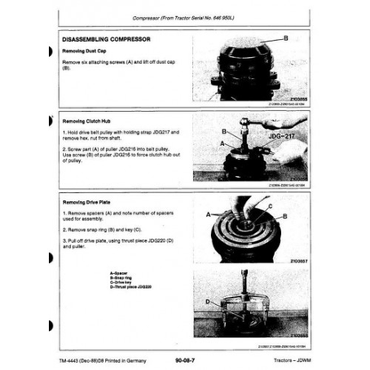 TM4443 - JOHN DEERE 3050, 3350, 3650 TRACTORS