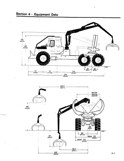 8045512 - JOHN DEERE TIMBERJACK 520B (B SERIES) FORESTRY CLAMBUNK OPERATOR MANUAL