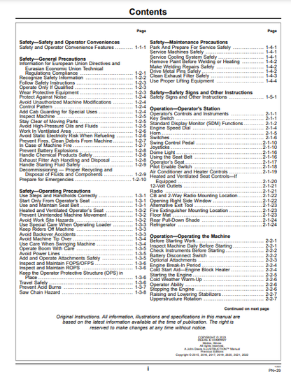 OPERATOR MANUAL - JOHN DEERE 337E,437E FORESTRY KNUCKLEBOOM LOADER OMT433263X019