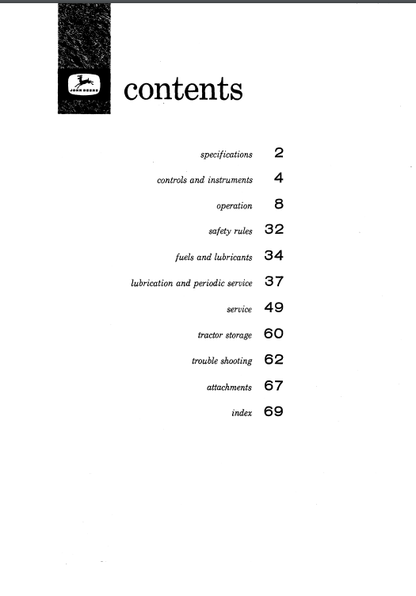 JOHN DEERE 420( SERIES ) Construction Tractors OPERATOR MANUAL - OMT171155