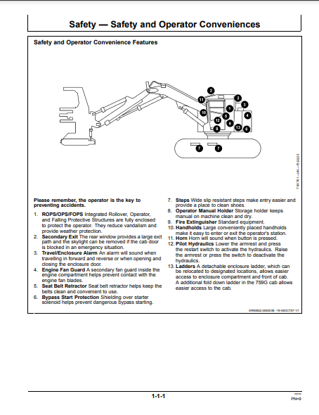 OPERATOR MANUAL - JOHN DEERE 703G,753G,759G (G SERIES) Forestry Tracked Feller Buncher F387428