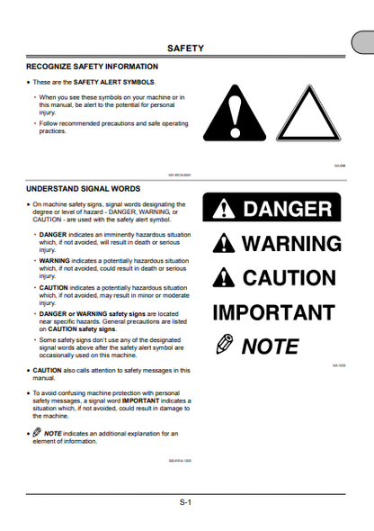 EM1V7SL11 - JOHN DEERE ZAXIS330LC-3,ZAXIS350LC-3 (ZAXIS-3 SERIES) Hitachi Excavators OPERATOR MANUAL