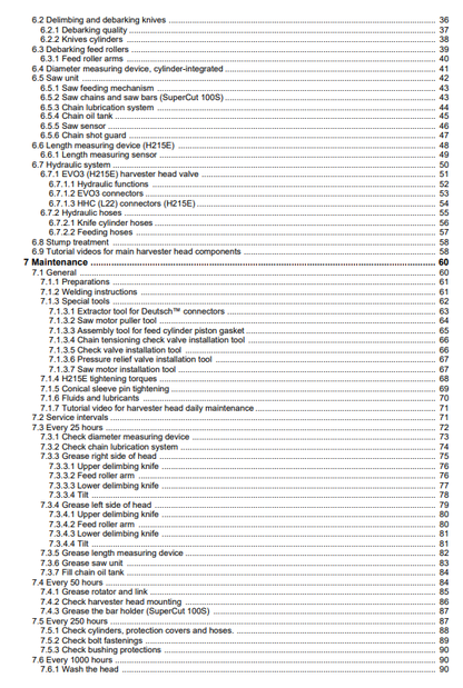 OPERATOR MANUAL - JOHN DEERE H480C (HARVESTING HEADS SERIES) Forestry Harvesting Heads - F670716_44