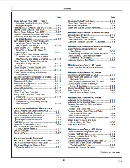 OPERATOR MANUAL - JOHN DEERE 160GLC,180GLC (G SERIES) Construction Excavator OMT364032X19