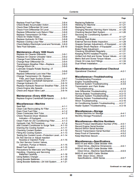 OMT214469 - JOHN DEERE 640GIII,648GIII,460D (G SERIES III, D SERIES) Forestry Skidders OPERATOR MANUAL