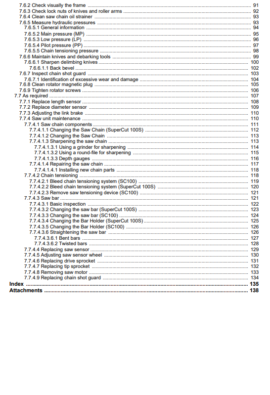 OPERATOR MANUAL - JOHN DEERE H270 (HARVESTING HEADS SERIES) Forestry Harvesting Heads - F075702_44