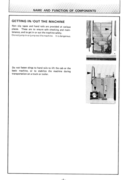 OPERATOR MANUAL - JOHN DEERE EX60 (EX-SERIES) Hitachi Excavator EM10714