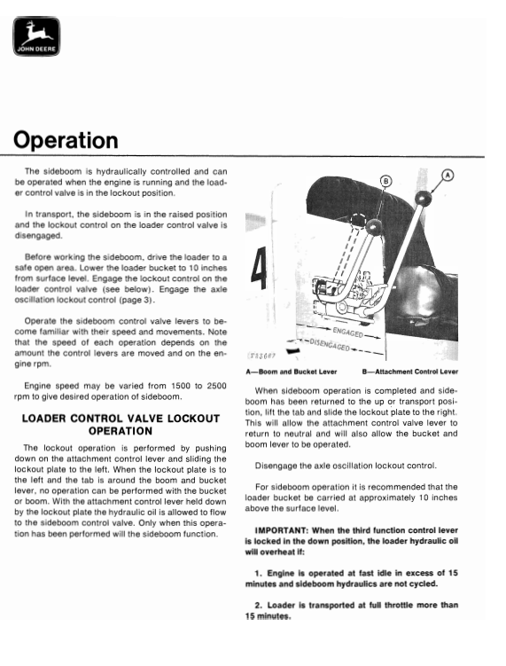 JOHN DEERE 646 Construction Compactors OPERATOR MANUAL -  OMT39352_