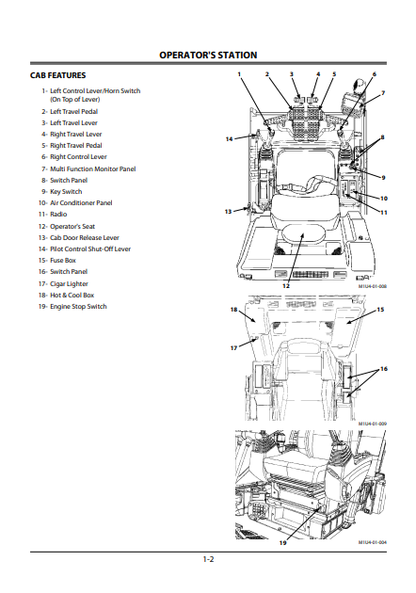 EM1U4NA22 - JOHN DEERE ZAXIS135US-3,ZAXIS225USLC-3 (ZAXIS-3 SERIES) Hitachi Excavators OPERATOR MANUAL