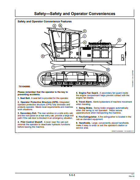 OMT231419 - JOHN DEERE 2154D (D SERIES) Forestry Log Loaders OPERATOR MANUAL