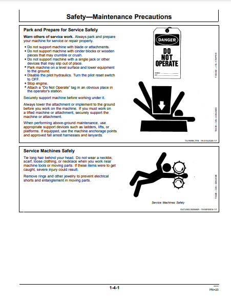 OPERATOR MANUAL - JOHN DEERE 703G,753G,759G (G SERIES) Forestry Tracked Feller Buncher F387428