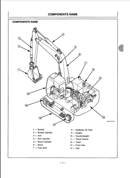 OPERATOR MANUAL - JOHN DEERE EX200-5 (EX-5 SERIES) Hitachi Excavator EM14MEN13