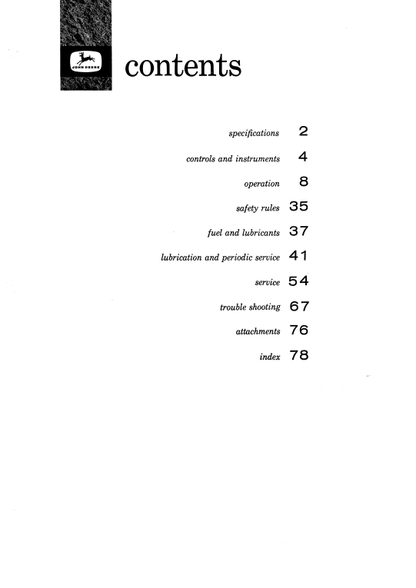 JOHN DEERE 1010 (SERIES) Construction Crawlers OPERATOR MANUAL - OMT17418