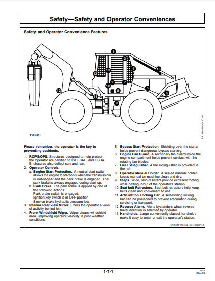 OMT229061 - JOHN DEERE 540GIII,548GIII,360D (G SERIES III, D SERIES) Forestry Skidders OPERATOR MANUAL