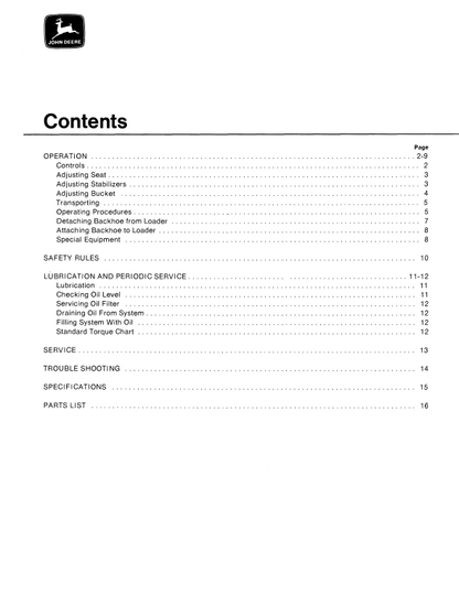 JOHN DEERE 3605 Construction Attachments OPERATOR MANUAL -  OMT35736_