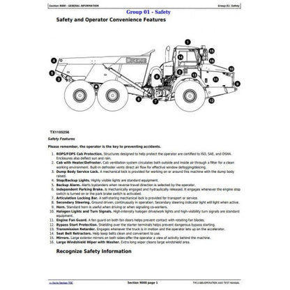 DIAGNOSTIC MANUAL - JOHN DEER 460E ARTICULATED DUMP TRUCK (SN. E634583-668586) TM12406