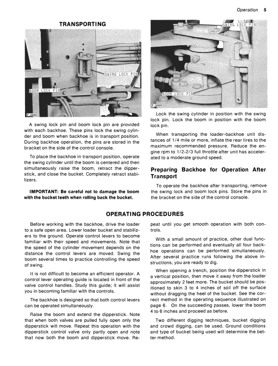 JOHN DEERE 3605 Construction Attachments OPERATOR MANUAL -  OMT35736_