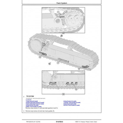 REPAIR MANUAL -JOHN DEERE 1050K PL (SN. F310922-318801) PIPELAYER READY CRAWL ER DOZER (TM14233X19)