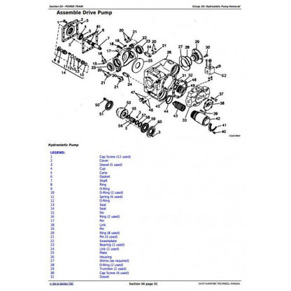 REPAIR SERVICE MANUAL - JOHN DEERE 1450, 1550, 1450CWS, 1550CWS, 1450WTS, 1550WTS TM4714