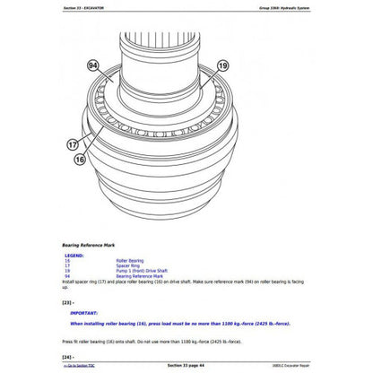 SERVICE REPAIR MANUAL -  JOHN DEERE 160DLC EXCAVATOR TM10091