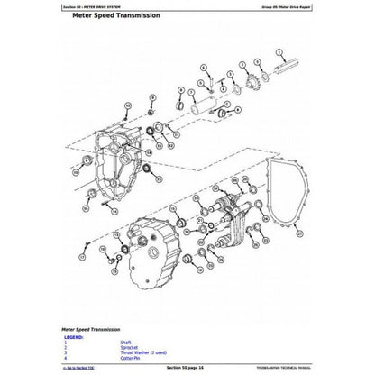 SERVICE REPAIR MANUAL -  JOHN DEERE 1690 1890 1990 CENTRAL COMMODITY SYSTEM SEED METERING FOR AIR SEEDERS TM2065