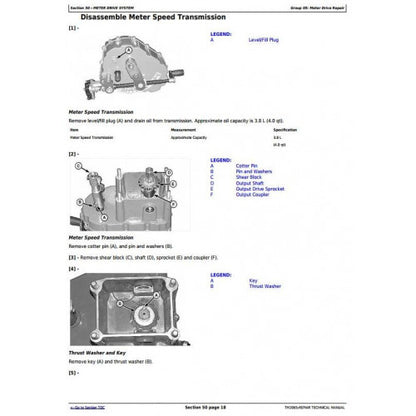 SERVICE REPAIR MANUAL -  JOHN DEERE 1690 1890 1990 CENTRAL COMMODITY SYSTEM SEED METERING FOR AIR SEEDERS TM2065