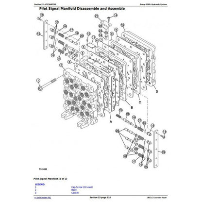 SERVICE REPAIR TECHNICAL MANUAL- JOHN DEERE 180GLC (PIN: 1F9180GX__D020001-) EXCAVATOR TM13195X19