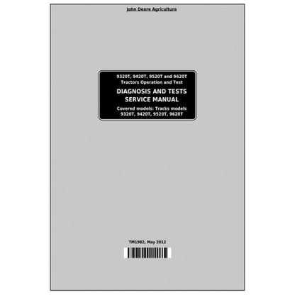 DIAGNOSIS AND TESTS SERVICE MANUAL - JOHN DEERE 9320T, 9420T, 9520T AND 9620T TRACKS TRACTORS TM1982