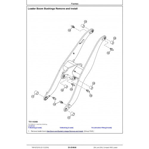 SERVICE REPAIR MANUAL - JOHN DEERE 204L AND 304L (SN. B040073-) COMPACT 4WD LOADER (TM14272X19)