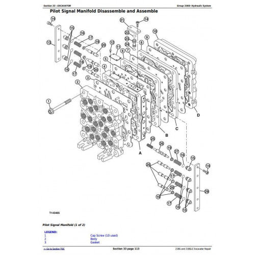 SERVICE REPAIR MANUAL- JOHN DEERE 210G, 210GLC (PIN: 1F9210GX__C520001-) T2/S2 EXCAVATOR TM13077X19