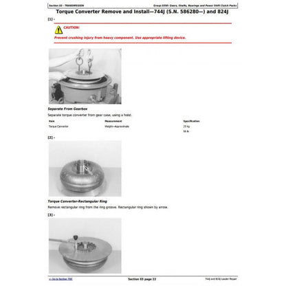 SERVICE REPAIR TECHNICAL MANUAL -JOHN DEERE 744J 4WD LOADER TM2084