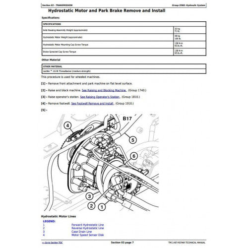 SERVICE REPAIR MANUAL - JOHN DEERE 323D SKID STEER LOADER (EH CONTROLS)TM11407