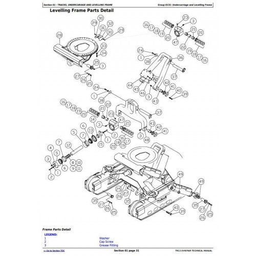 SERVICE REPAIR TECHNICAL MANUAL - JOHN DEERE 759G (SN.001032-), 608L TRACKED FELLER BUNCHER TM2219