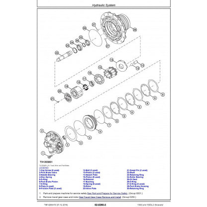 SERVICE REPAIR TECHNICAL MANUAL-JOHN DEERE 130G (SN.FROM D040001) EXCAVATOR (TM14289X19)