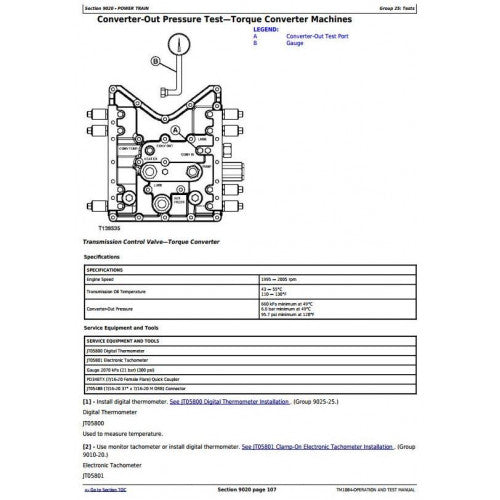 DIAGNOSTIC SERVICE MANUAL -  JOHN DEERE 648G-III  TIMBERJACK 460D (SN.604614-) SKIDDER TM1084