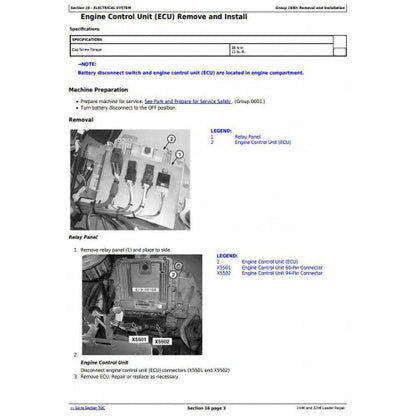 REPAIR MANUAL -  JOHN DEERE 244K  (SN.B034088-044118)  224K-II (SN.B042870-)  (SN.B034182-) LOADER TM13279X19