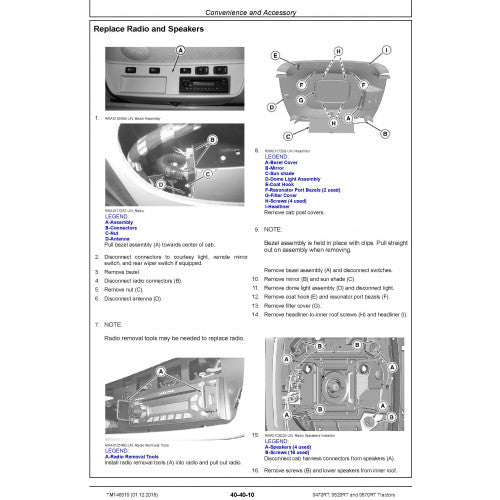 REPAIR TECHNICAL MANUAL - JOHN DEERE 9570RT TRACTORS (SN. 917000-) TM146919