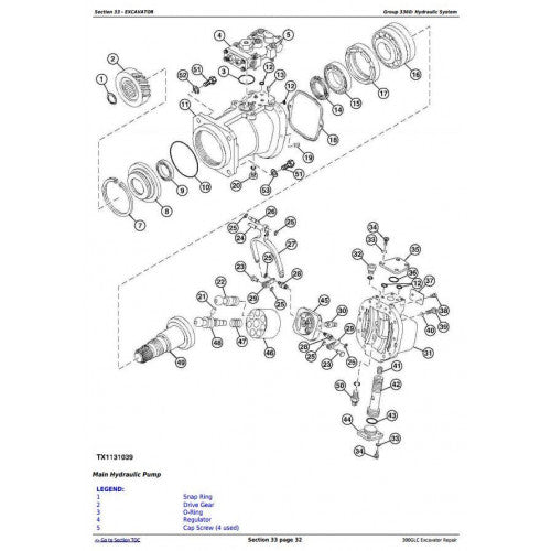 SERVICE REPAIR TECHNICAL MANUAL - JOHN DEERE 300GLC EXCAVATOR TM13264X19