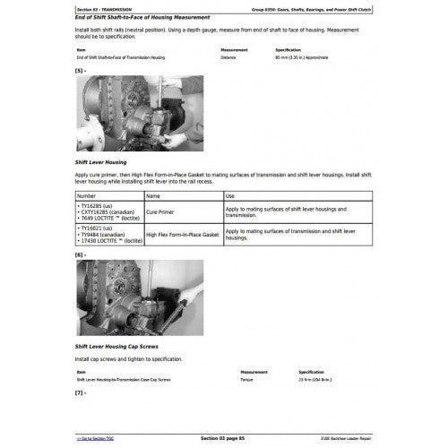 SERVICE REPAIR TECHNICAL MANUAL - JOHN DEERE 310E BACKHOE LOADER TM1649